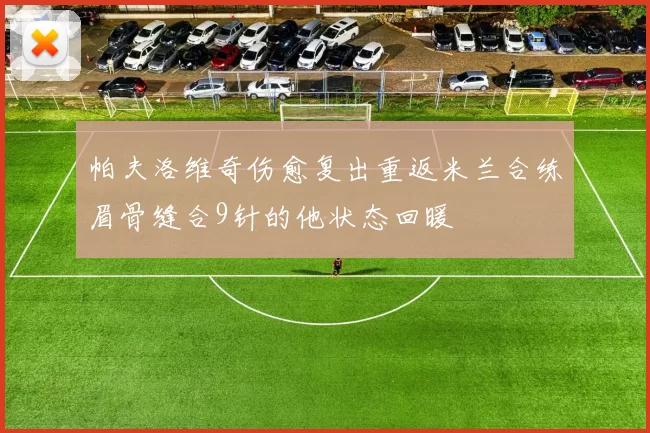 帕夫洛维奇伤愈复出重返米兰合练眉骨缝合9针的他状态回暖